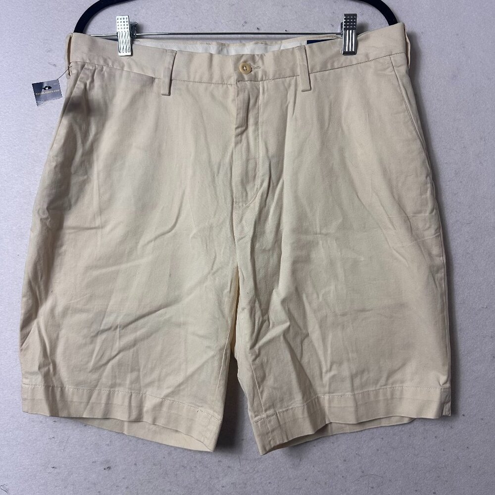 Polo Ralph Lauren‎ Stretch classic Fit Chino Shorts beige light yellow sz 33 NEW